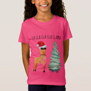 Camiseta de Navidad Fa lla lla lla llama