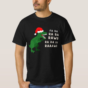 Camiseta de Navidad Fa Ra Ra Rawr, T-Rex