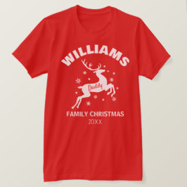 Camiseta de Navidad Familia Reno de Papá Invierno