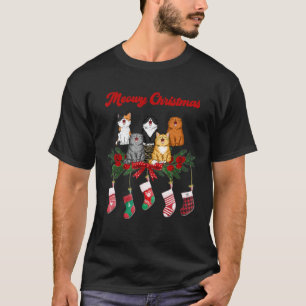 Camiseta de Navidad Gatito Catmeow Pelo Largo Esco