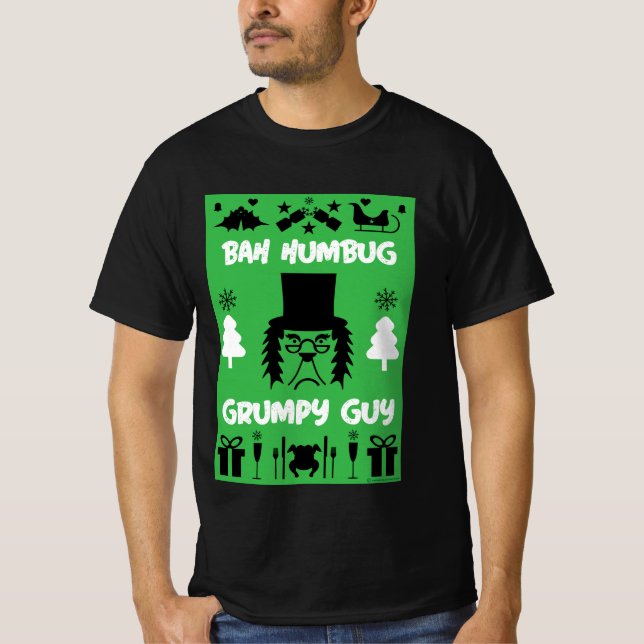 Camiseta de Navidad gruñón (Anverso)