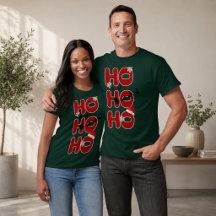 Camiseta de Navidad HO HO HO