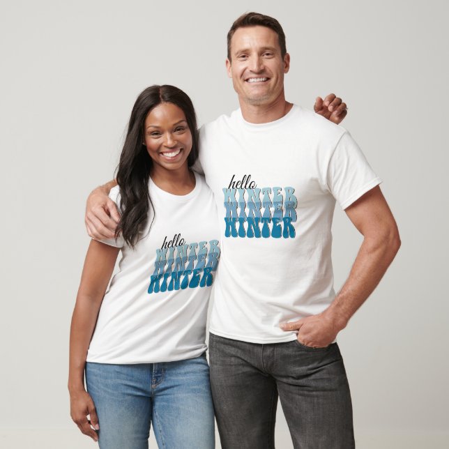 Camiseta de Navidad 'Hola Invierno' (Unisexo)