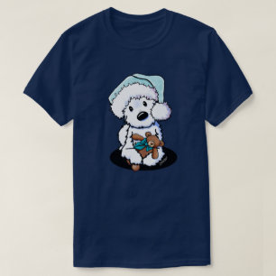 Camiseta de Navidad KiniArt Westie y Oso
