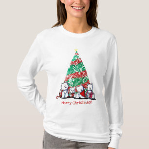 Camiseta de Navidad KiniArt Westies