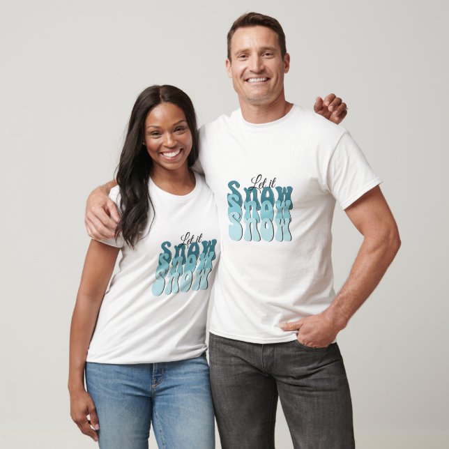 Camiseta de Navidad Let It Snow (Unisexo)