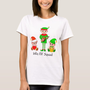 Camiseta de Navidad Moderna de Elfo Alegre