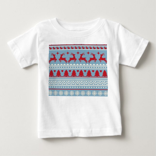 Camiseta de Navidad para bebé nórdico – Escandinav (Anverso)