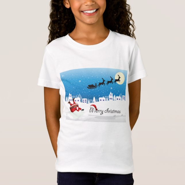 camiseta de navidad para chicas (Anverso)