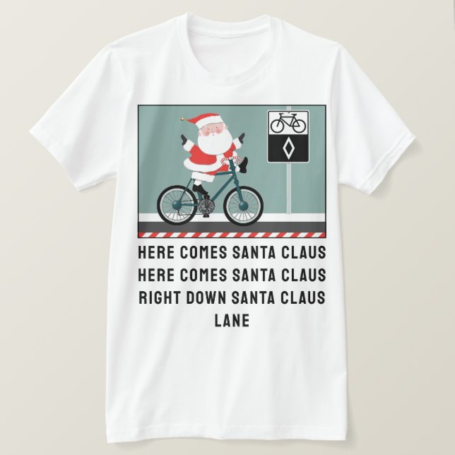 Camiseta de Navidad para ciclismo (Anverso del diseño)