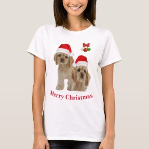 Camiseta de Navidad para Cocker spaniel
