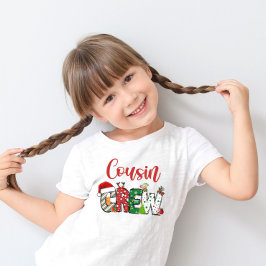Camiseta de Navidad para familia Crew de primos de