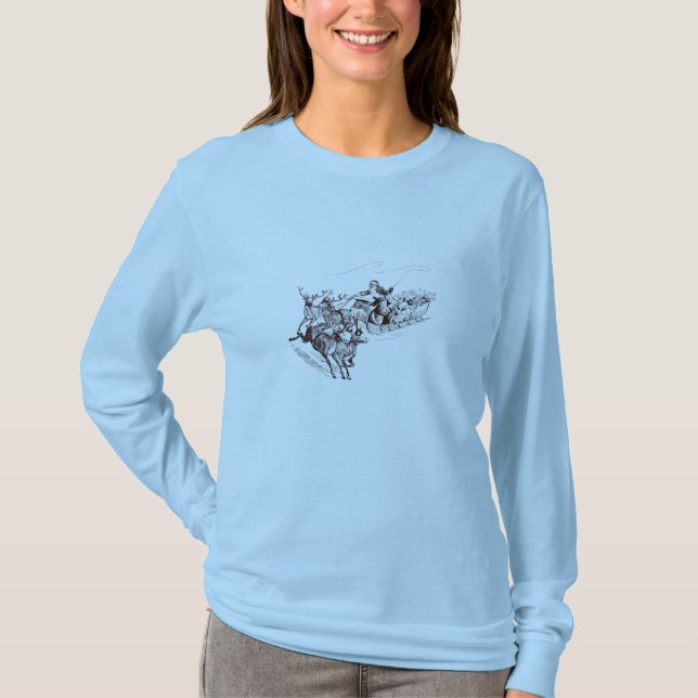 Camiseta de Navidad para mujer (Anverso)