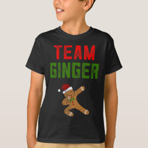 Camiseta de Navidad para niños Team Ginger Dabbing