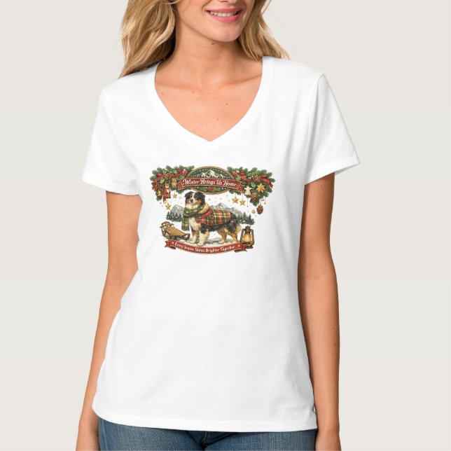 Camiseta de Navidad para Perro | El Invierno Nos L (Anverso)