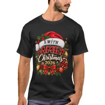 Camiseta de Navidad personalizada para la familia