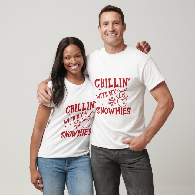 Camiseta de Navidad 'Relajándome con mis Snomies' (Unisexo)