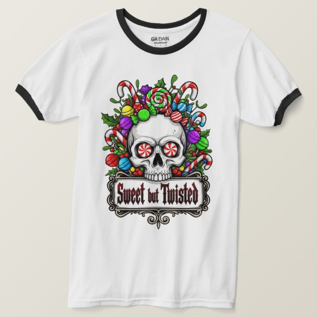 Camiseta de Navidad Ringer (Anverso del diseño)