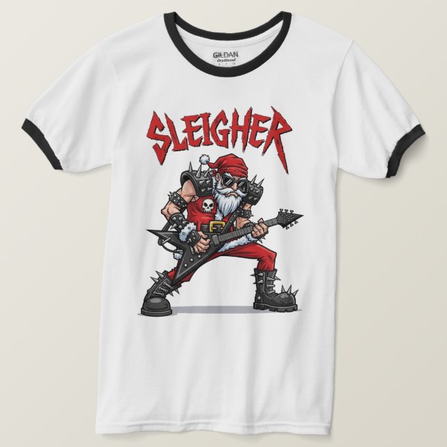 Camiseta de Navidad Ringer (Anverso del diseño)