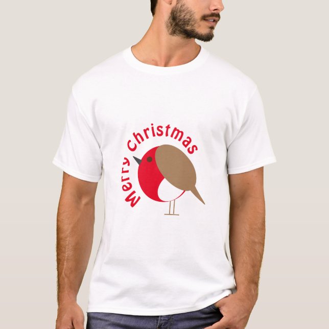 Camiseta de Navidad Robin (Anverso)