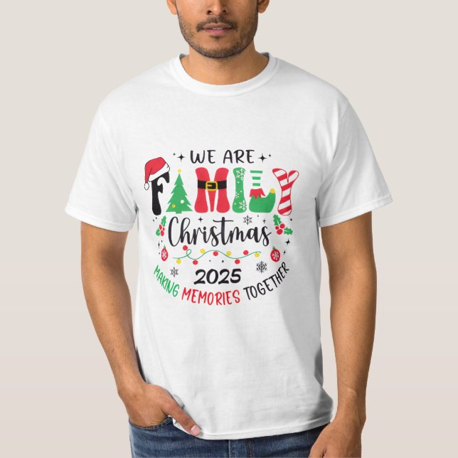 Camiseta de Navidad 'Somos Familia' (Anverso)