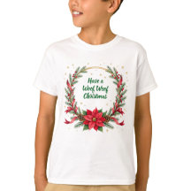 Camiseta de Navidad Woof Woof - Texto personalizab