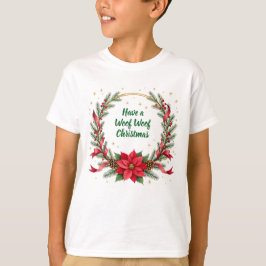 Camiseta de Navidad Woof Woof - Texto personalizab