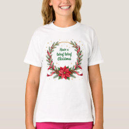 Camiseta de Navidad Woof Woof - Texto personalizab