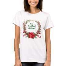 Camiseta de Navidad Woof Woof - Texto personalizab