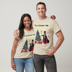 Camiseta de Navidad y El Mago