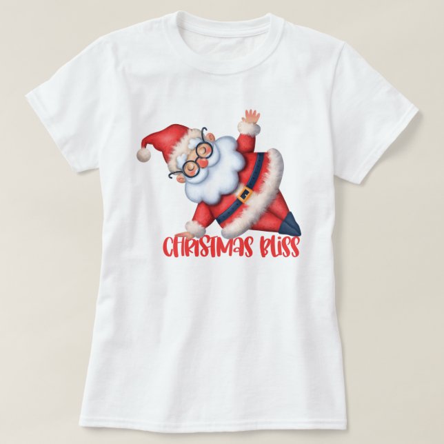 Camiseta de Navidad Zen Santa (Diseño del anverso)