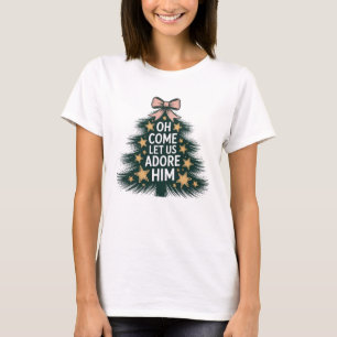 Camiseta de Navidades cristianas de mujeres
