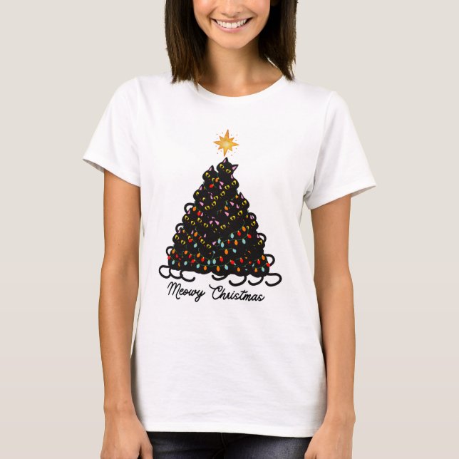 Camiseta de Navidades Cute Meowy (Anverso)