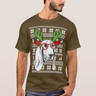 Camiseta de Navidades de Basset Hound Cute Happy H