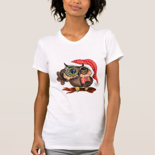Camiseta de Navidades de búho