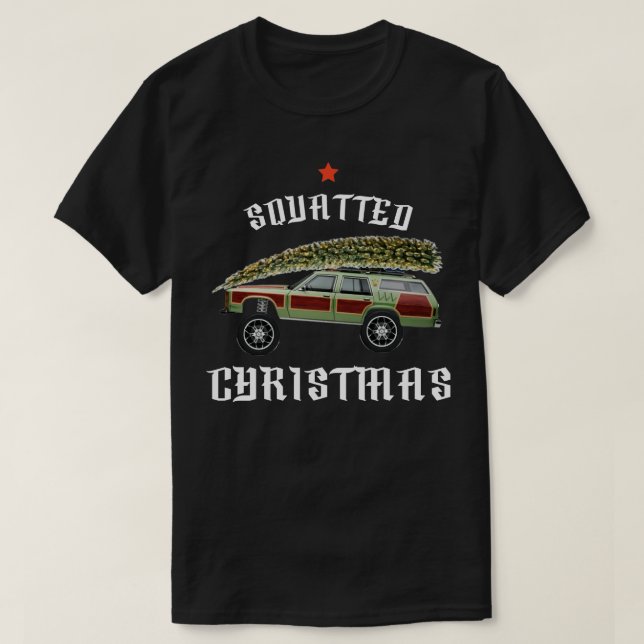 CAMISETA DE NAVIDADES DE CAMIONES CUADRADOS (Diseño del anverso)