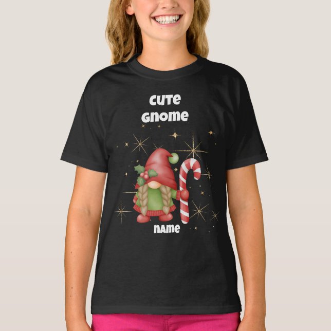 Camiseta de Navidades de Cute Gnome (Anverso)