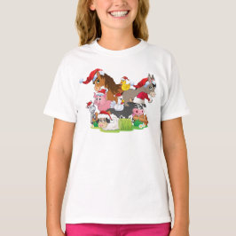 Camiseta de Navidades de Farm Animals