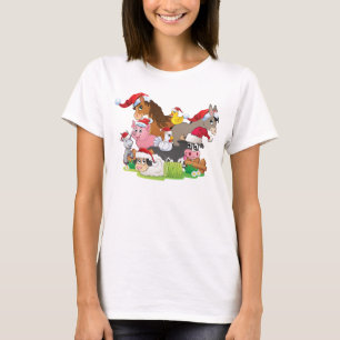 Camiseta de Navidades de Farm Animals