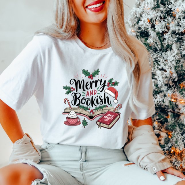 Camiseta de Navidades de Feliz y Bookish (Subido por el creador)