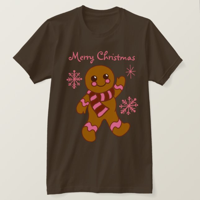 Camiseta de Navidades de Gingerbread (Anverso del diseño)