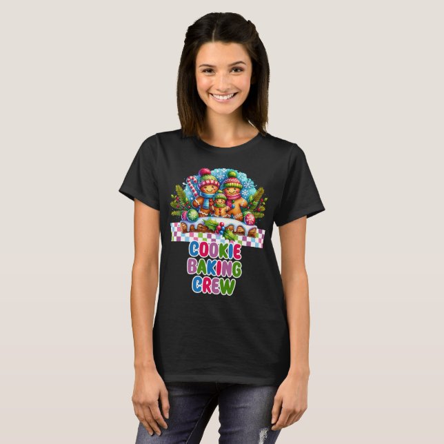 Camiseta de Navidades de Gingerbread de Cookie Bak (Anverso completo)