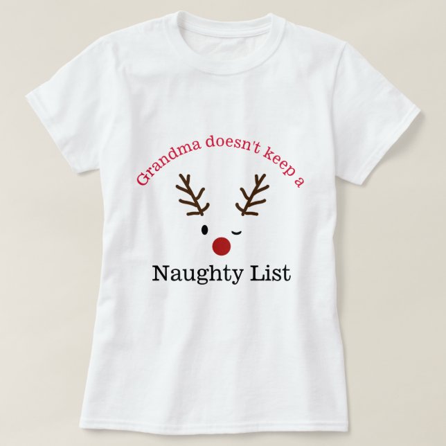 Camiseta de Navidades de la abuela (Diseño del anverso)