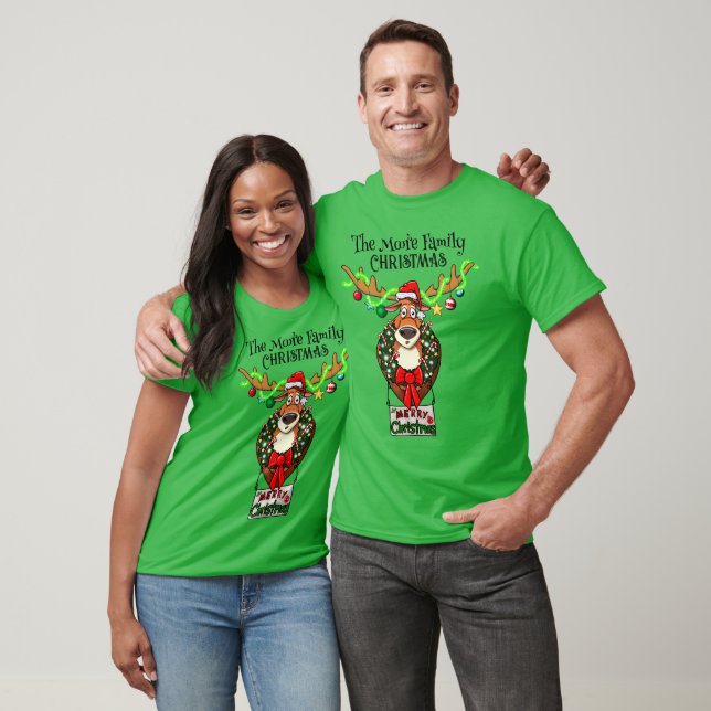Camiseta de Navidades de la familia personalizable (Unisexo)