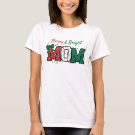 Camiseta de Navidades de mamá Camiseta de amarre y