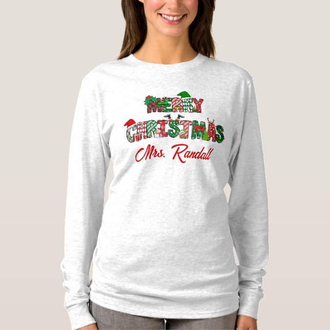 Camiseta de Navidades de personalizable (Anverso)