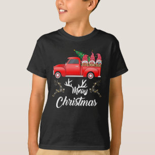 Camiseta de Navidades de Red Truck Gnomes - Feliz