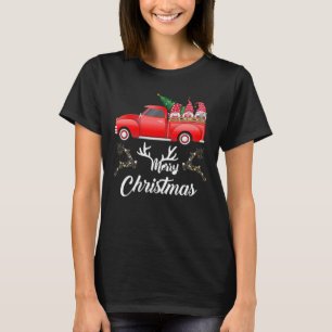 Camiseta de Navidades de Red Truck Gnomes - Feliz