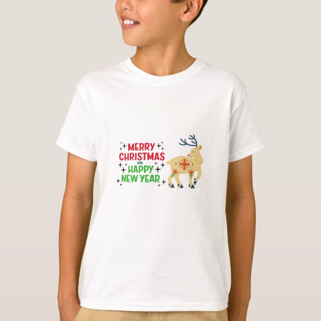 Camiseta de Navidades de renos (Anverso)