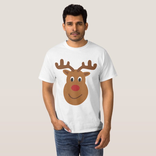 Camiseta de Navidades de renos (Anverso completo)